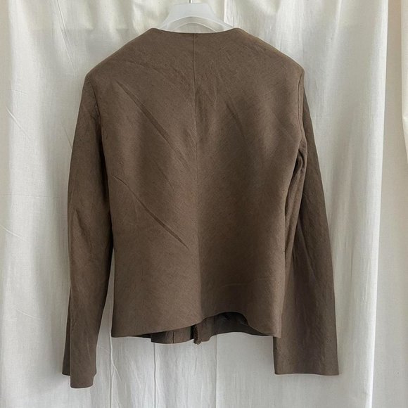 Jurgen Lehl linen jacket in chestnut - Picture 6 of 8